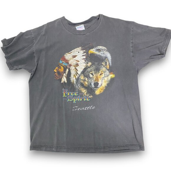 Free Spirit Seattle  VTG 90's Allsport T-Shirt - Picture 1 of 7